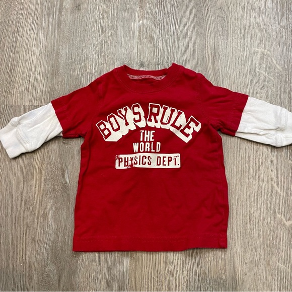 5/$20 CRAZY 8 / CARTERS Set of 2 Layered Long Sleeve Shirts - Picture 3 of 9